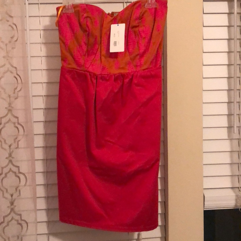 Judith March Pink/Orange Sun Dress  - Picture 2 of 4